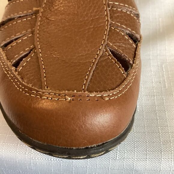 Bjorndal Echo Dark Tan Leather Women's Size 6 1/2 - Picture 10 of 12